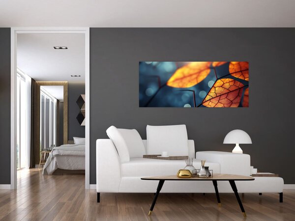 Obraz - Textúra listov (120x50 cm)