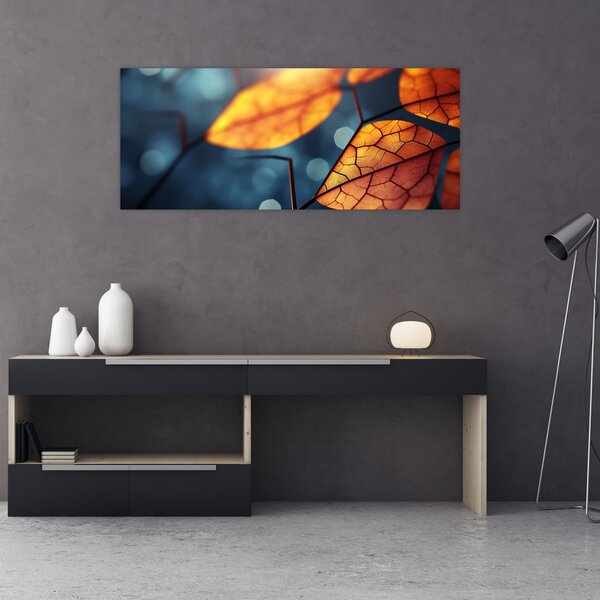 Obraz - Textúra listov (120x50 cm)