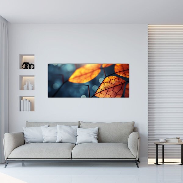Obraz - Textúra listov (120x50 cm)