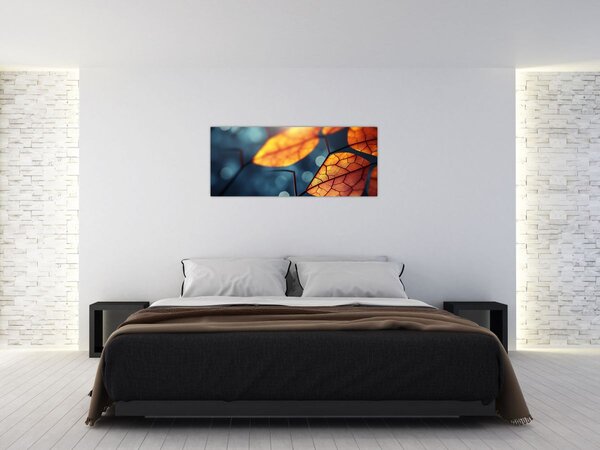 Obraz - Textúra listov (120x50 cm)