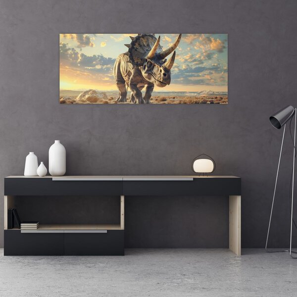 Obraz - Triceratops (120x50 cm)