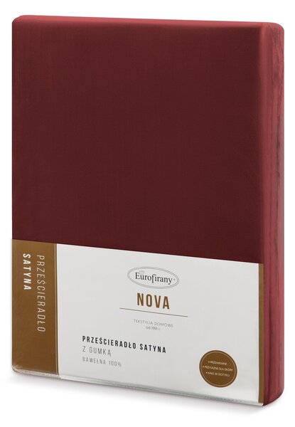 MAKOSATÉNOVÉ PRESTIERADLO NOVA3 100X200 CM BORDOVÉ