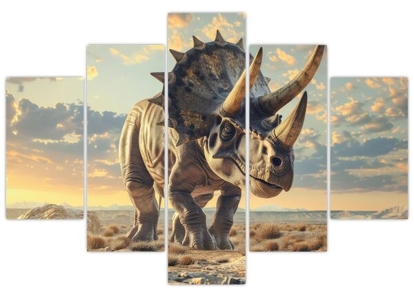 Obraz - Triceratops (150x105 cm)