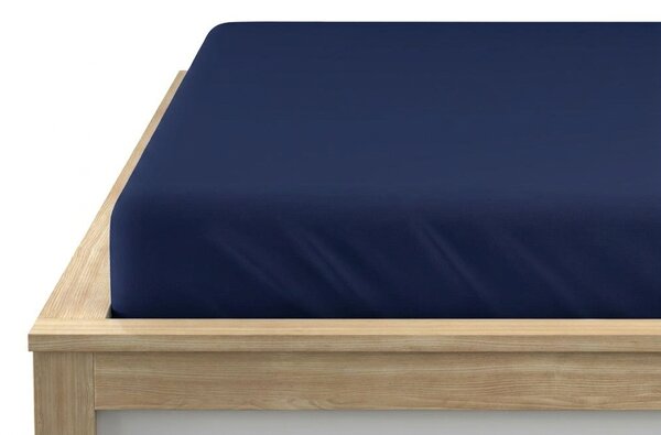 Bavlnená plachta s gumou STANDARD 90 x 200 cm námornícka modrá