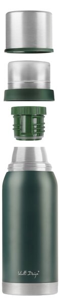 Zelený cestovný termohrnček Vialli Design Fuori, 1 l
