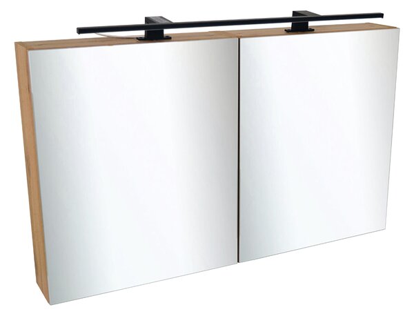 Comodo Zrkadlová skrinka Ideal OW 100 ZS LED-B s osvetlením Any LED 80 B, čierna