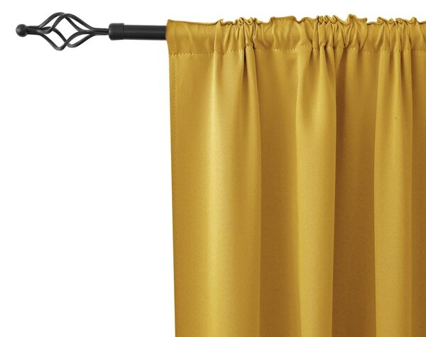 Žltý záves OXFORD 140x250 cm Zavesenie: Riasiaca páska