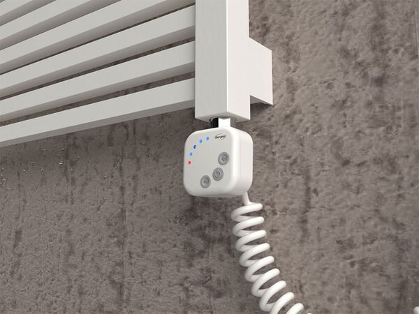 BPS-koupelny Elektrický kúpeľňový radiátor Rees E ARE-E 12055-01, pripojenie typ 01, 53,5x125 cm, biela RAL 9016
