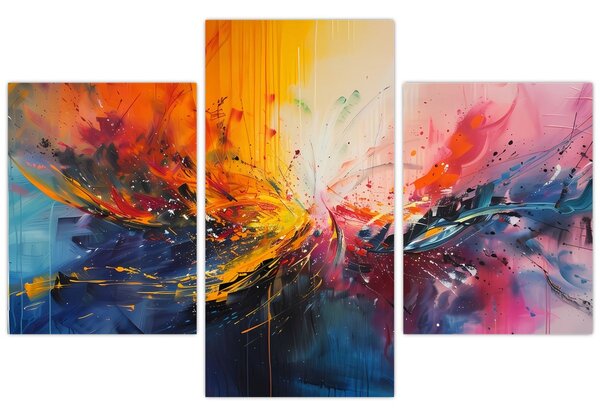 Obraz - Farebná abstrakcia (90x60 cm)