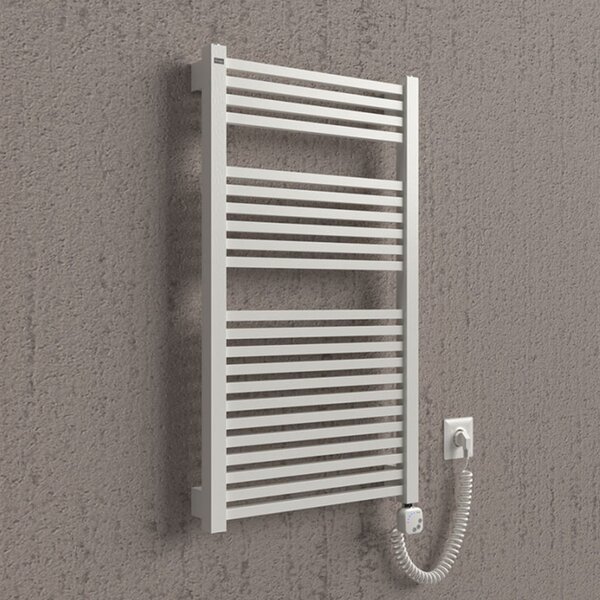 BPS-koupelny Elektrický kúpeľňový radiátor Rees E ARE-E 12055-01, pripojenie typ 01, 53,5x125 cm, biela RAL 9016