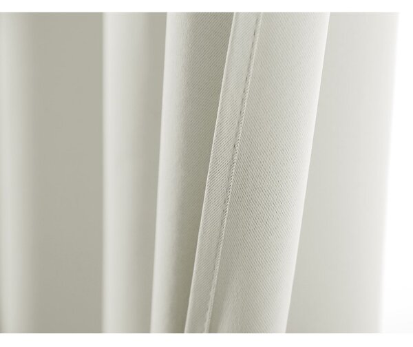 2x Bielo-krémový záves OXFORD 140x250 cm