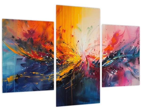 Obraz - Farebná abstrakcia (90x60 cm)