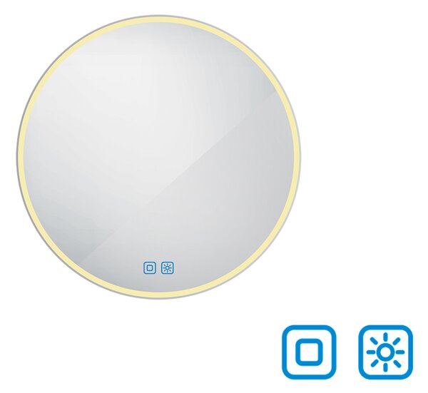 Nimco Okrúhle LED zrkadlo pr. 600 s dvoma dotykovými senzormi - ZP 26000RVX
