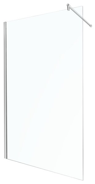 Novoterm Sprchová zástena Walk-in NV-Alfa 90 TR, chróm/transparent - bez vaničky