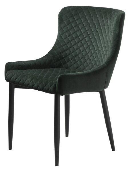 Dizajnová stolička Hallie zelený zamat