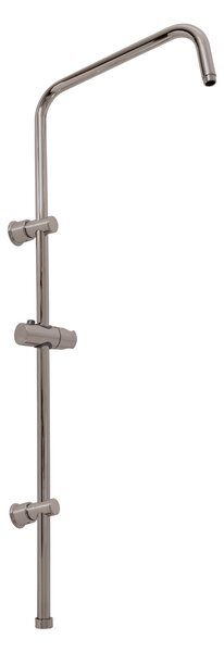 Slezák - RAV Sprchová tyč k batériám s hlavovou a ručnou sprchou - MD0763MGL, Metal Grey lesk