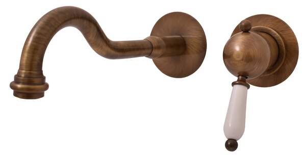 Slezák - RAV Umývadlová batéria podomietková s telesom LABE - L534/2SM, Stará mosadz (Bronz)