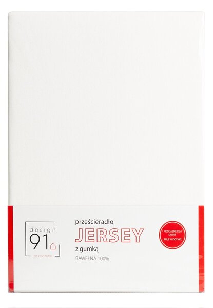 JERSEY PRESTIERADLO 220X240 CM, VÝŠKA 30 CM KRÉMOVÉ