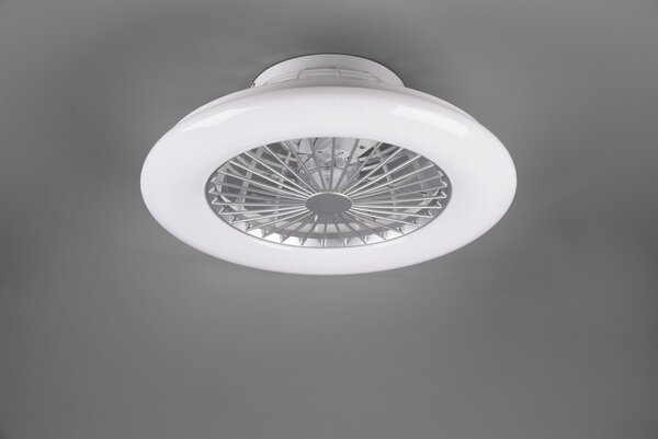 Trio R62522187 LED svietidlo s ventilátorom Stralsund 1x30W | 3000-6500K - nastaviteľné, s diaľkovým ovládačom
