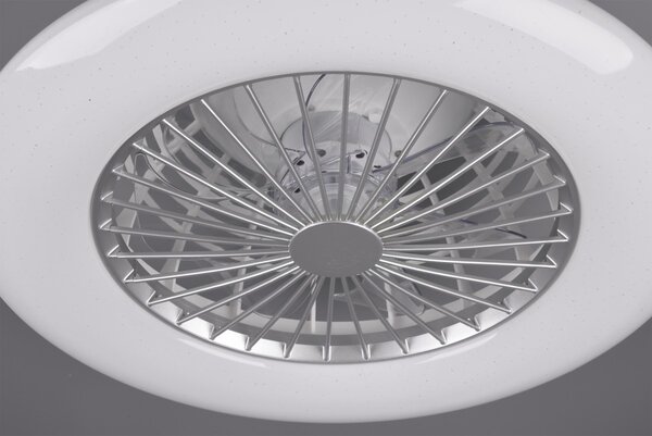 Trio R62522187 LED svietidlo s ventilátorom Stralsund 1x30W | 3000-6500K - nastaviteľné, s diaľkovým ovládačom