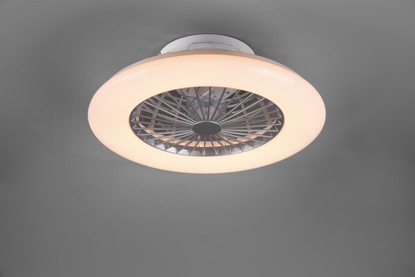 Trio R62522187 LED svietidlo s ventilátorom Stralsund 1x30W | 3000-6500K - nastaviteľné, s diaľkovým ovládačom
