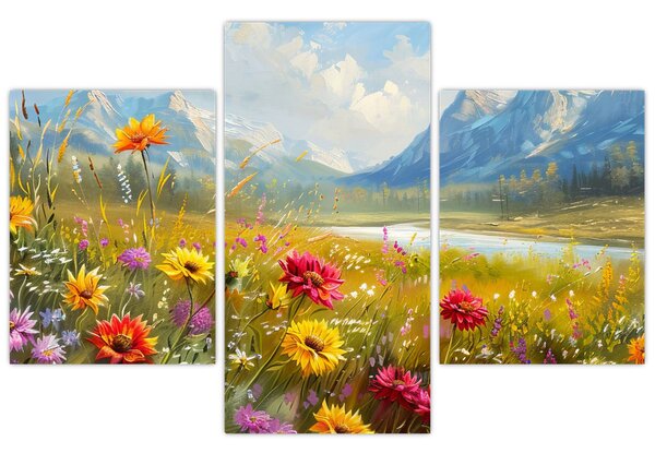 Obraz - Maľovaná krajina (90x60 cm)