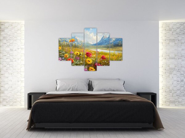 Obraz - Maľovaná krajina (150x105 cm)