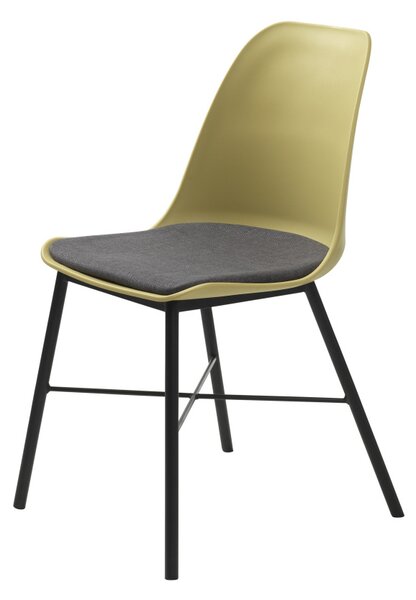 Dizajnová stolička Jeffery matná žltá