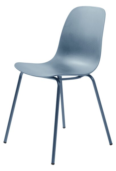 Dizajnová stolička Jensen matná modrá