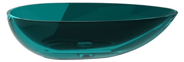 Besco Umývadlo na dosku zo syntetickej živice Neya 60x35 cm Ocean Breeze s výpusťou Click-Clack BESCO-Typ výpuste: Click-Clack bez prepadu, chróm