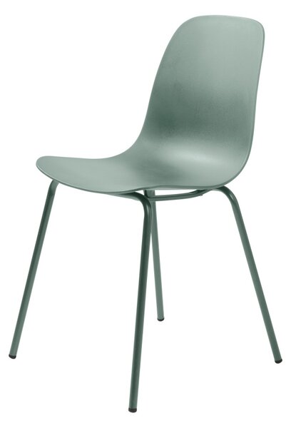 Dizajnová stolička Jensen matná zelená