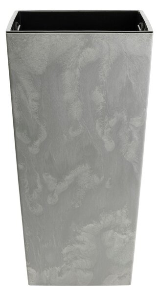 PLASTOVÝ KVETINÁČ PORTO 75X39,5X39,5 CM IMITÁCIA BETÓNU SIVÁ