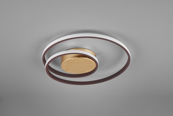 Trio R62911124 LED prisadené stropné či nástenné svietidlo Zibal 1x22W | 2200L | 3000K - stmievateľné, hrdza