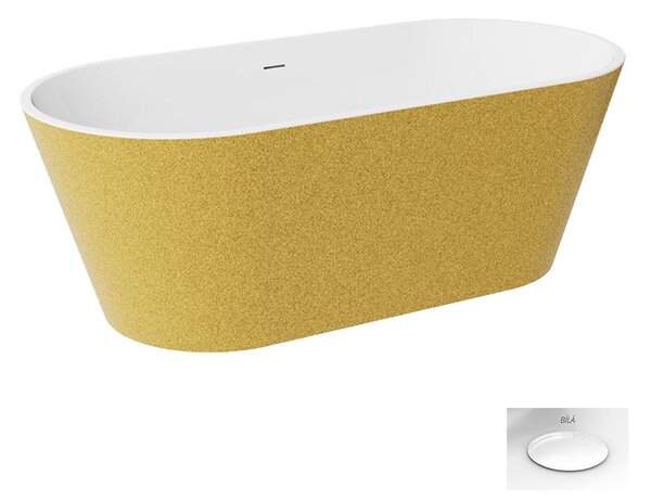 Besco Akrylátová voľne stojaca vaňa Deeva Glam Z 150x75 (160x75, 170x80, 180x80)