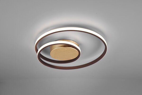 Trio R62911124 LED prisadené stropné či nástenné svietidlo Zibal 1x22W | 2200L | 3000K - stmievateľné, hrdza