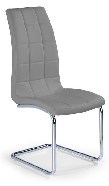 Jedálenská stolička K147 - sivá / chróm
