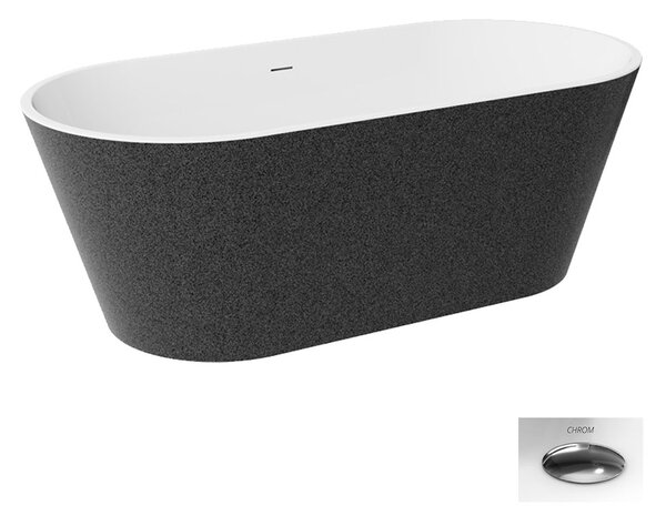 Besco Akrylátová voľne stojaca vaňa Deeva Glam G 150x75 (160x75, 170x80, 180x80)
