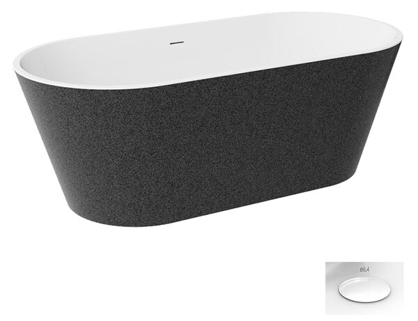 Besco Akrylátová voľne stojaca vaňa Deeva Glam G 150x75 (160x75, 170x80, 180x80)