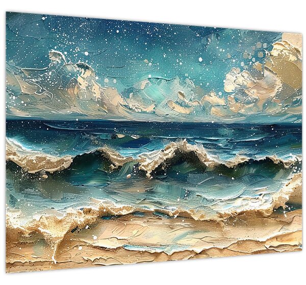 Obraz - Maľba mora (70x50 cm)
