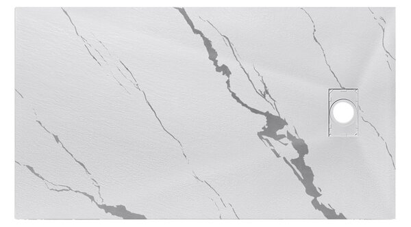Besco Obdĺžniková sprchová vanička z SMC kompozitu VEXO MARBLE R 100x80 (120x80, 120-180x90)