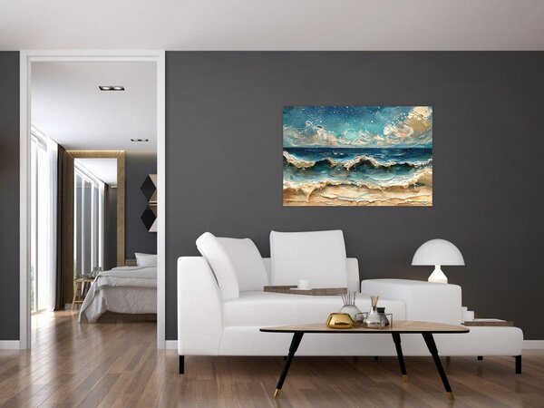 Obraz - Maľba mora (90x60 cm)