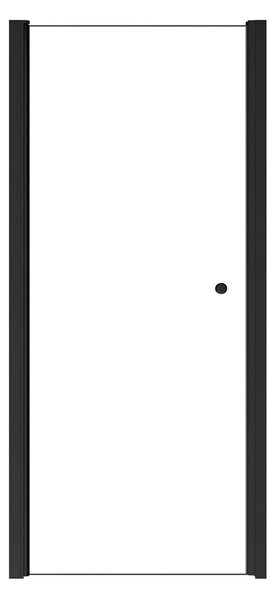Besco Jednokrídlové sprchové dvere SINCO BLACK 80x195 (90x195) pre inštaláciu do niky - bez vaničky BESCO-Rozmery: šírka: 80