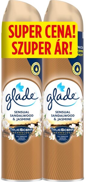 GLADE Sensual Sandalwood & Jasmine osviežovač vzduchu duo 2x300 ml