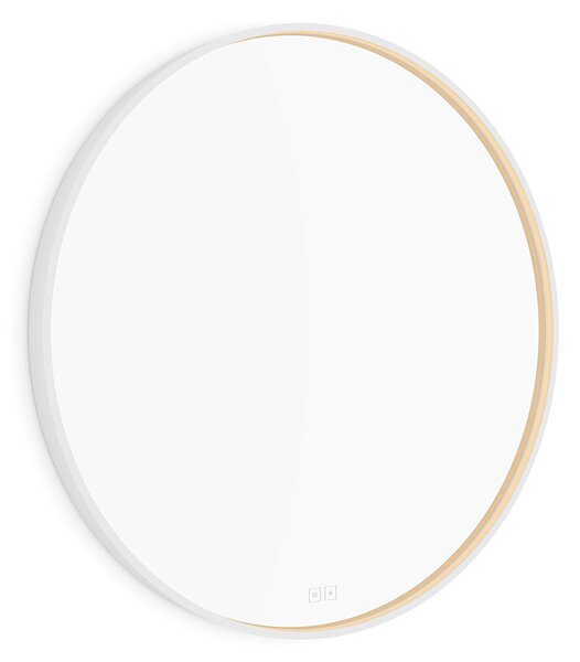 Nimco Biele LED zrkadlo pr. 800 s dvoma dotykovými senzormi - ZPB 31002RVX-05
