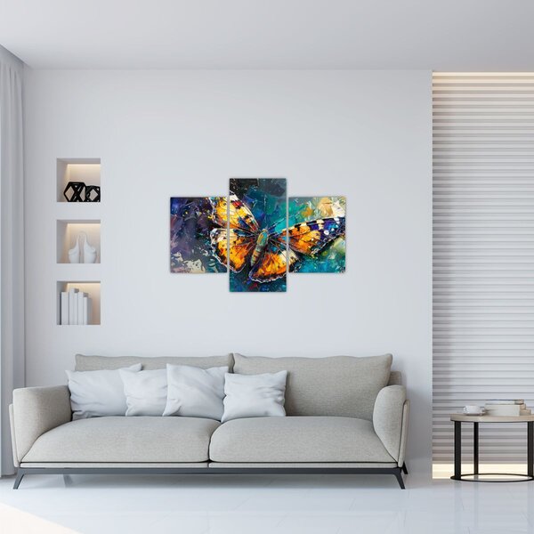 Obraz - Motýľ, olejomaľba (90x60 cm)