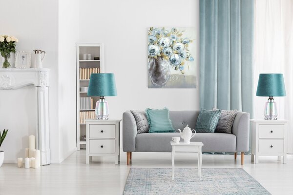 ZATEMŇOVACÍ ZÁVES NA KRÚŽKOCH RIA 140X250 CM MENTOLOVÁ