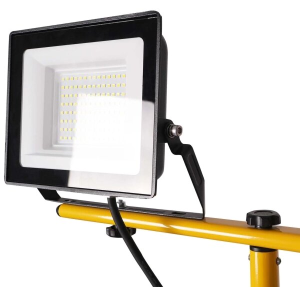 LED reflektor so stojanom 2xLED/50W/230V 6500K IP65 žltý