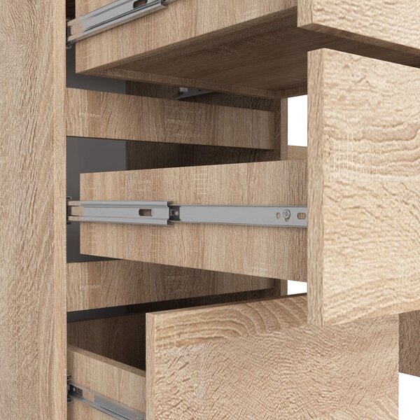 Ak furniture Písací stôl A-11 135 cm dub sonoma