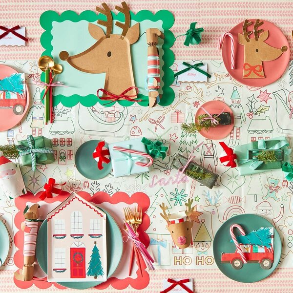 Papierový tanier Festive House – sada 8 ks