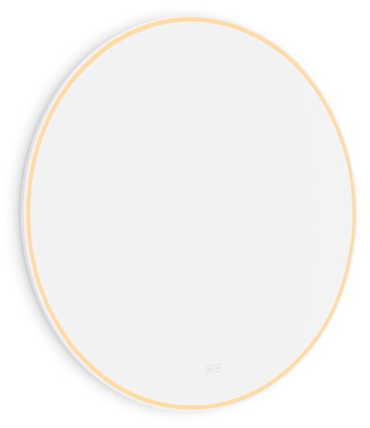 Nimco Biele okrúhle LED zrkadlo priem. 1000 mm s dvoma dotykovými senzormi - ZPB 28004RVX-05